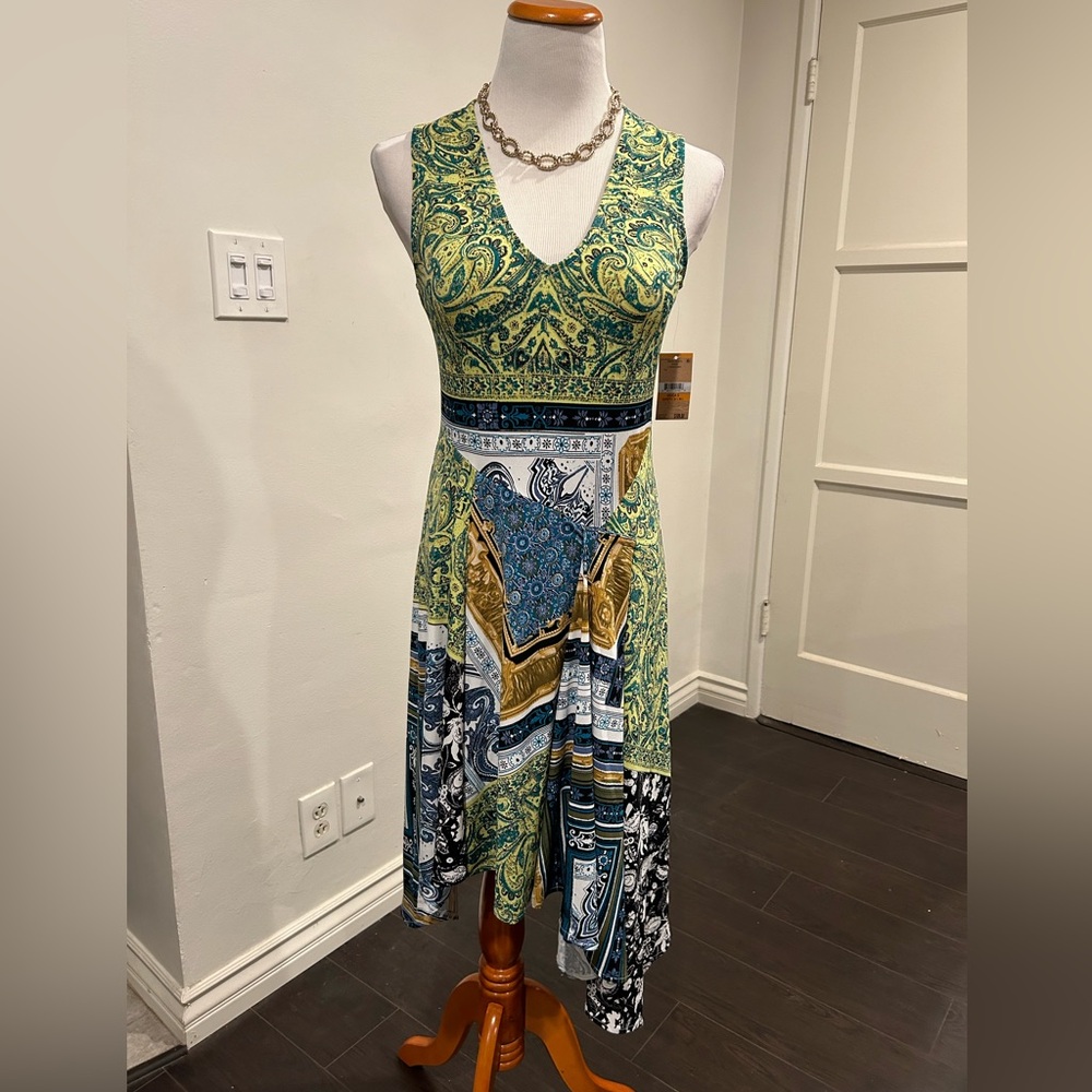 Rachel Roy NWT Multicolor Sleeveless MIDI Size S